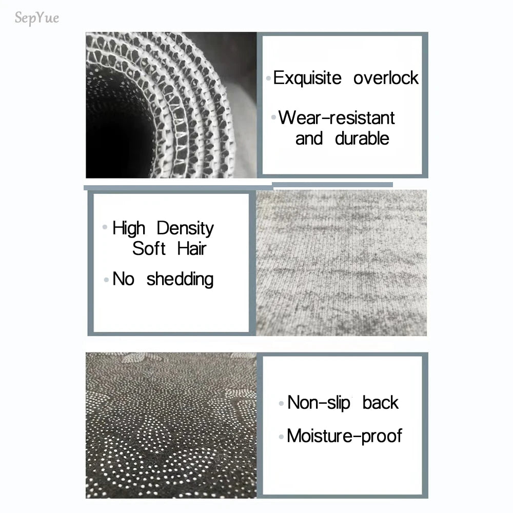 Alfombra de cocina con estampado absorbente, alfombra antideslizante para pasillo, alfombras largas para sala de estar, dormitorio, entrada, felpudo para baño