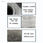Alfombra de cocina con estampado absorbente, alfombra antideslizante para pasillo, alfombras largas para sala de estar, dormitorio, entrada, felpudo para baño