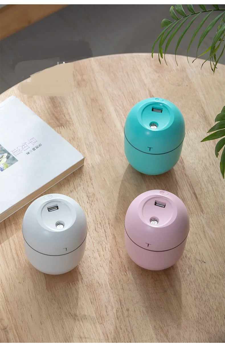 Mini humidificador de aire portátil, difusor ultrasónico de aceites esenciales, fabricante de niebla USB, humidificadores de aromaterapia para el hogar, 220ML, nuevo
