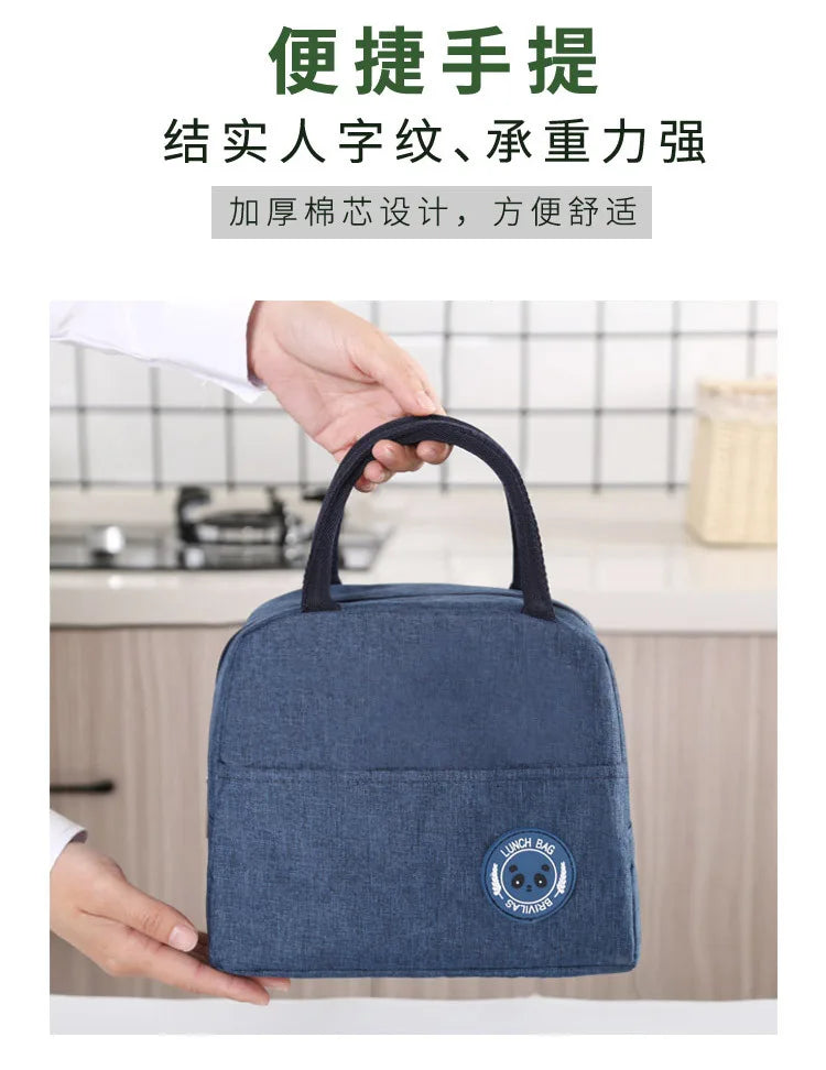 Fiambrera más fresca con patrón funcional, bolsa de almuerzo de lona con aislamiento portátil, bolsas térmicas para comida, Picnic, bolsas de almuerzo para mujeres y niños