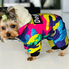 Ropa para perros, abrigo cálido de invierno a prueba de viento para perros, ropa gruesa para mascotas, disfraz, mono, sudaderas con capucha, chaqueta, suministros para mascotas perros