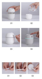 Mini humidificador de aire portátil, difusor ultrasónico de aceites esenciales, fabricante de niebla USB, humidificadores de aromaterapia para el hogar, 220ML, nuevo
