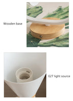 Lámpara de pared de madera moderna, modelo creativo de resina, lámparas de pared para sala de estar, dormitorio, habitación de niños, accesorios de iluminación nórdicos para decoración del hogar