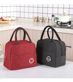 Fiambrera más fresca con patrón funcional, bolsa de almuerzo de lona con aislamiento portátil, bolsas térmicas para comida, Picnic, bolsas de almuerzo para mujeres y niños
