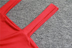 Top corto sin mangas con cuello cuadrado para mujer, camiseta básica informal negra blanca, camisola con hombros descubiertos, camiseta sin mangas Sexy con espalda descubierta