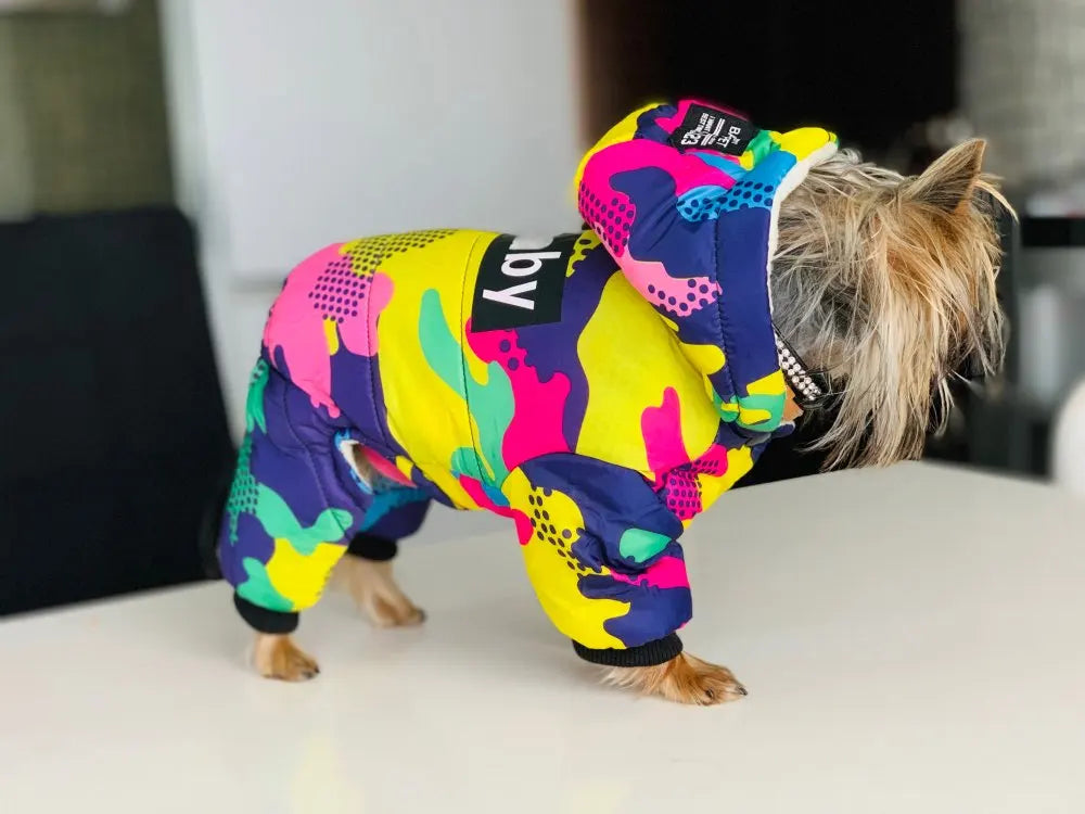 Ropa para perros, abrigo cálido de invierno a prueba de viento para perros, ropa gruesa para mascotas, disfraz, mono, sudaderas con capucha, chaqueta, suministros para mascotas perros