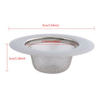 Colador de acero inoxidable para fregadero de cocina, cubierta de drenaje de 9CM, filtro de malla para ducha de baño, 1 unidad