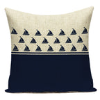 Funda de cojín con estampado de brújula azul marino, diseño de ancla, funda de almohada decorativa para sofá cama, Cojines Almofadas