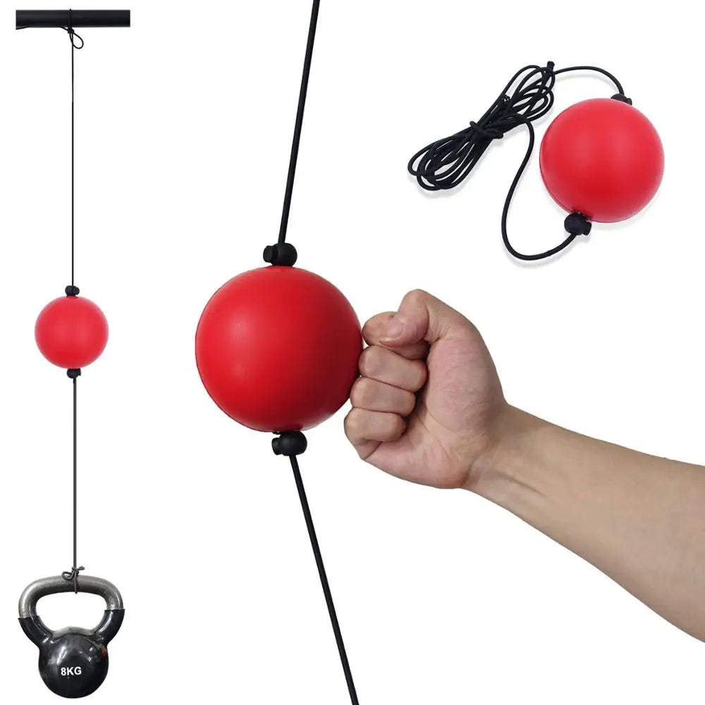 Bola de reflejo de boxeo de PU para entrenamiento, equipo de gimnasio en casa, entrenamiento de velocidad adelgazante, Muay Thai, MMA