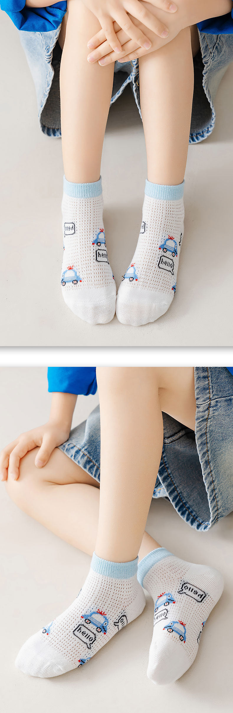 5 pares de calcetines para niños de 1 a 12 años 2025 primavera/verano niños niñas malla calcetines finos transpirables calcetines suaves y cómodos calcetines para niños