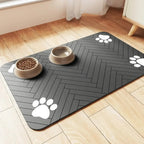 Estera de alimentación para mascotas, mantel absorbente para mascotas, respaldo de goma, estera de agua de secado rápido para perros y gatos, cuenco de comida y agua con impermeable