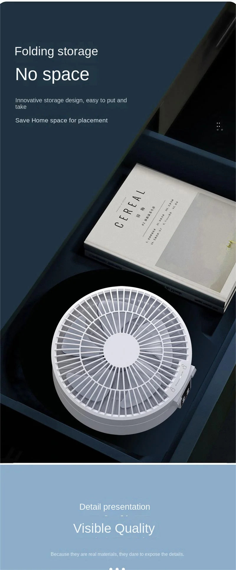 Ventilador portátil con Control remoto para colgar en la pared, ventilador plegable eléctrico recargable por Usb, luz nocturna, Enfriador de aire para el hogar, nuevo, 2023