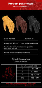 Guantes de Moto transpirables para motocicleta, Guantes de cuero para Motocross, Guantes de ciclismo para motorista, Guantes para montar en Moto con pantalla táctil