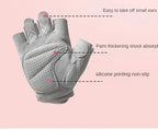 Guantes antideslizantes de medio dedo para entrenamiento de peso pesado para gimnasio, guantes de culturismo para hombres y mujeres, soporte para muñeca, deportes de levantamiento de pesas