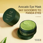 Mascarilla de ojos de colágeno dorado de aguacate, bolsas para ojos antiojeras, parches hidratantes reafirmantes para los ojos, crema reparadora para los ojos, productos para el cuidado de la piel