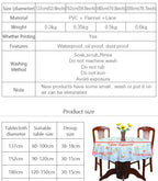 Mantel redondo grande de PVC para Hotel, impermeable y a prueba de aceite, de plástico, a prueba de quemaduras