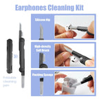 Kit de cepillo de limpieza de teclado 5 en 1, extractor de teclas, limpiador de auriculares para Airpods Pro 1 2 3, caja de auriculares Bluetooth, herramientas de limpieza