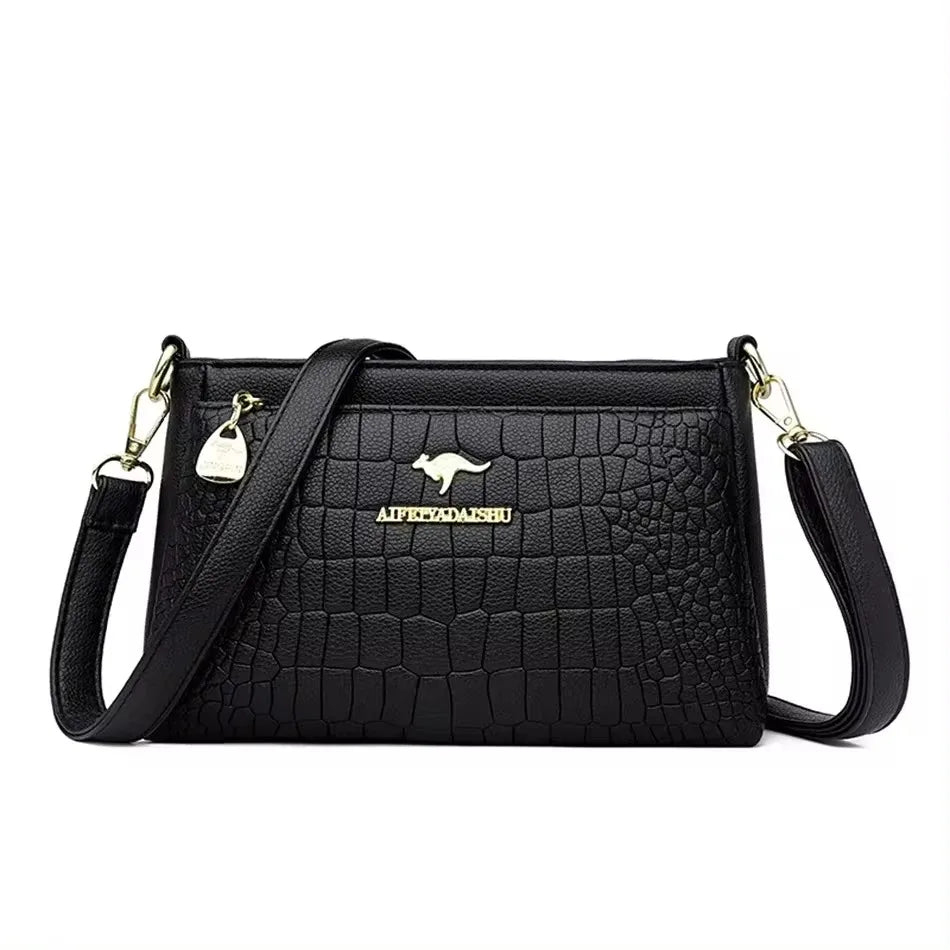 Bolso de mano bordado para mujer, bolsos de cuero de alta calidad para mujer, bolso de hombro para mujer, bolsos cruzados pequeños para mujer, bolso principal 2024
