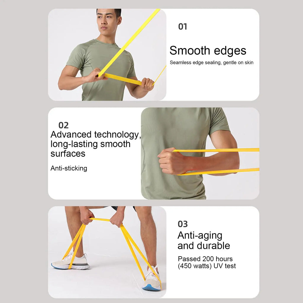 Banda Elástica de Resistencia para Entrenamiento de Fuerza, Cintura y Piernas, Cuerda de Tracción para Gimnasio, Pilates, para Entusiastas del Deporte