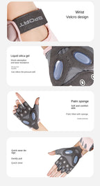 Guantes deportivos antideslizantes para hombre y mujer, guantes de Yoga para entrenamiento de culturismo, levantamiento de pesas, 1 par