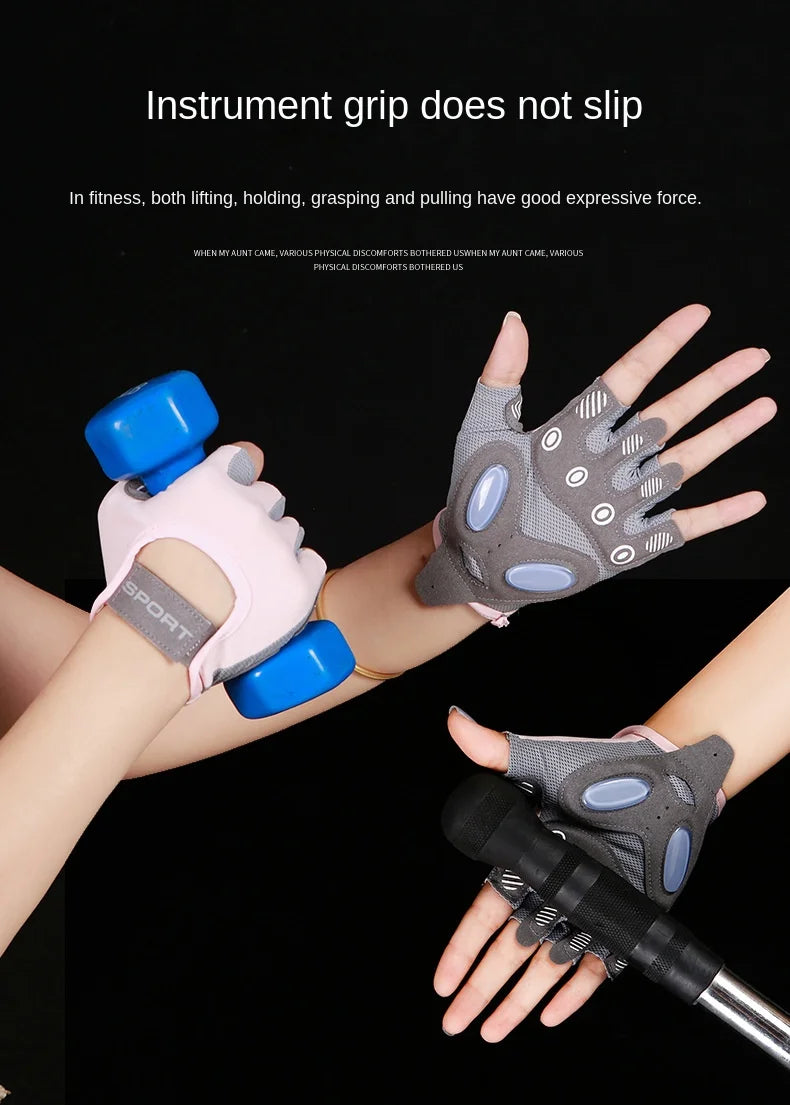 Guantes deportivos antideslizantes para hombre y mujer, guantes de Yoga para entrenamiento de culturismo, levantamiento de pesas, 1 par
