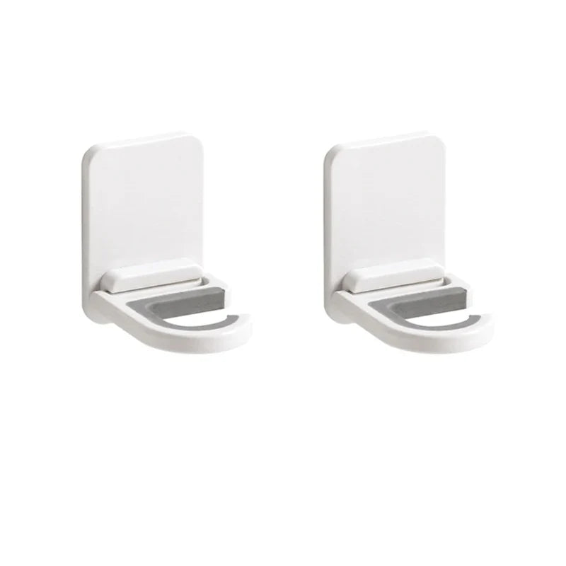 Soporte organizador de fregona de montaje en pared, gancho para escoba, colgador de escoba impermeable, gancho de almacenamiento, accesorios de organización de baño y cocina, 2 uds.