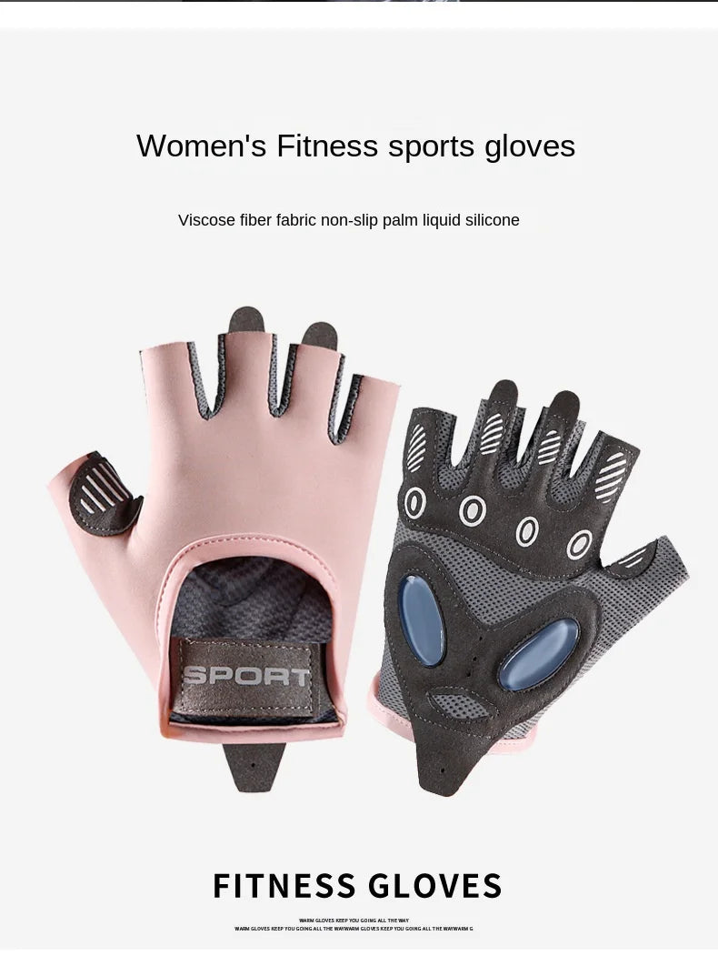 Guantes deportivos antideslizantes para hombre y mujer, guantes de Yoga para entrenamiento de culturismo, levantamiento de pesas, 1 par