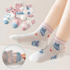 5 pares de calcetines para niños de 1 a 12 años 2025 primavera/verano niños niñas malla calcetines finos transpirables calcetines suaves y cómodos calcetines para niños