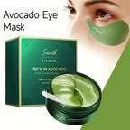 Mascarilla de ojos de colágeno dorado de aguacate, bolsas para ojos antiojeras, parches hidratantes reafirmantes para los ojos, crema reparadora para los ojos, productos para el cuidado de la piel