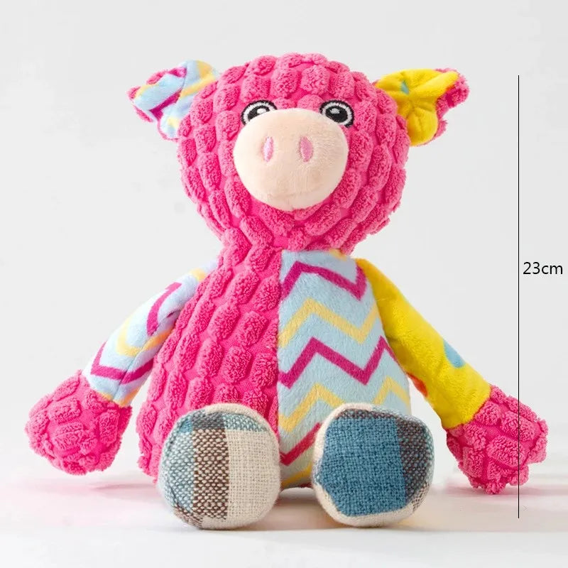 Juguete de peluche para mascotas, rompecabezas para perros y gatos, animales bonitos, resistente a mordeduras, interactivo, chirriante, limpieza de dientes de perro, juguete para masticar, suministros para mascotas