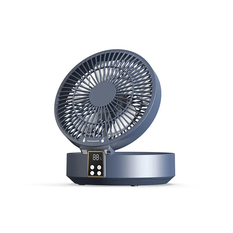 Ventilador portátil con Control remoto para colgar en la pared, ventilador plegable eléctrico recargable por Usb, luz nocturna, Enfriador de aire para el hogar, nuevo, 2023