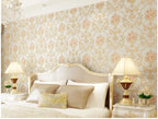 Papel tapiz europeo autoadhesivo flor pastoral pegatinas de pared de lujo autoadhesivo dormitorio sala de estar pared de fondo del hogar wal