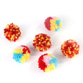 Divertidos juguetes para gatos, Bola de lana colorida, interactivo, alivio del aburrimiento, juguete para gatitos, persecución en interiores, pelotas de peluche, suministros para mascotas