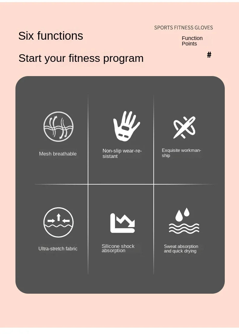Guantes deportivos antideslizantes para hombre y mujer, guantes de Yoga para entrenamiento de culturismo, levantamiento de pesas, 1 par