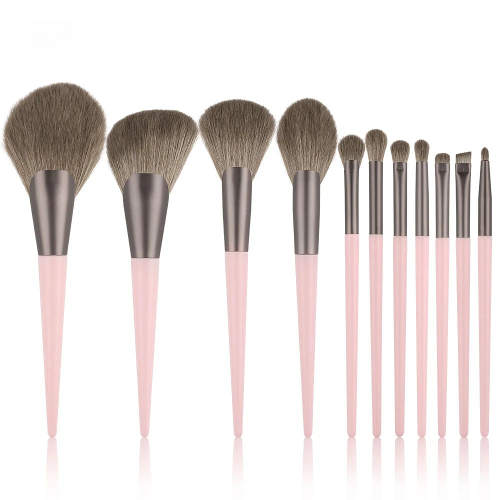 Juego de brochas de maquillaje profesional, 13/33 Uds., con accesorios para la piel combinada, con brochas suaves, adecuado para principiantes