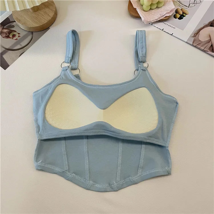 Top corto Y2K para mujer, camiseta sin mangas ajustada con dobladillo, informal, Sexy, ropa de calle blanca, camisetas sin mangas con letras y almohadilla，top mujer tops for women 2023，women's tops tees top y2k