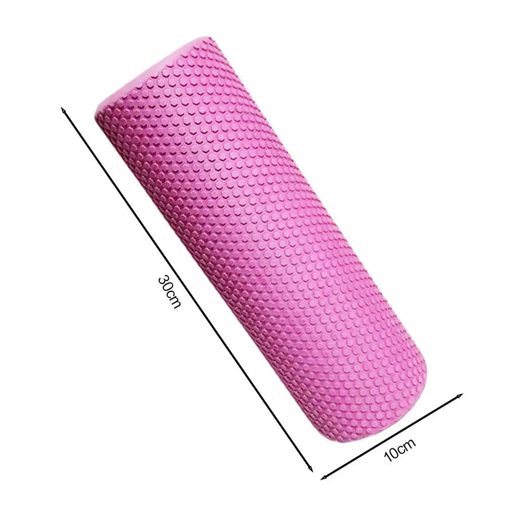 Rodillo de Yoga redondo, cilindro de espuma EVA, rodillo Hexagonal para ejercicio de Pilates, entrenamientos en casa mejorados, diámetro de 9,5 cm de longitud 29,7 cm