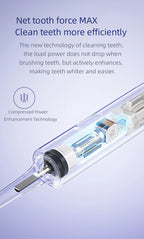Juego de cepillos de dientes eléctricos sónicos Xiaomi MIJIA T302, 4 cabezales de cepillo, IPX8, resistente al agua, carga inalámbrica, cepillo de dientes electrónico