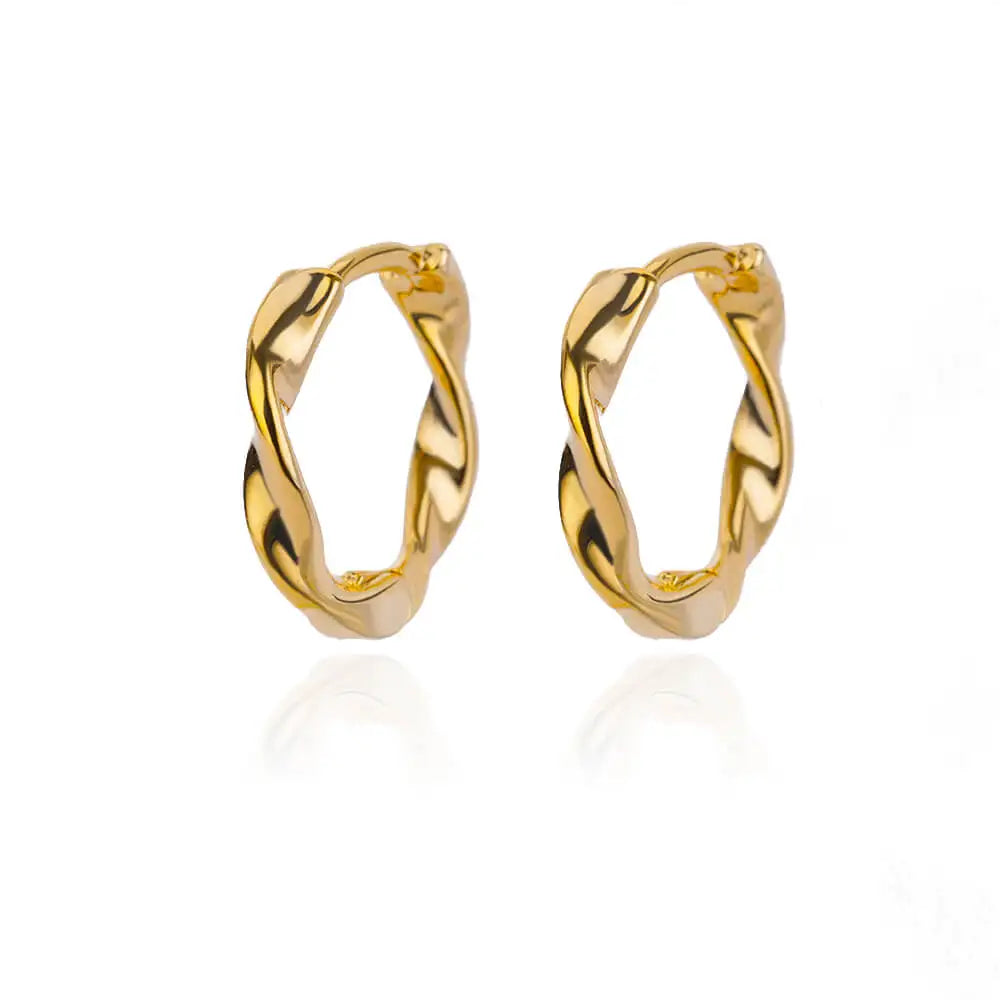 Pendientes redondos elegantes para mujeres y niñas, aretes de aro de acero inoxidable de lujo, joyería estética de compromiso de boda Vintage