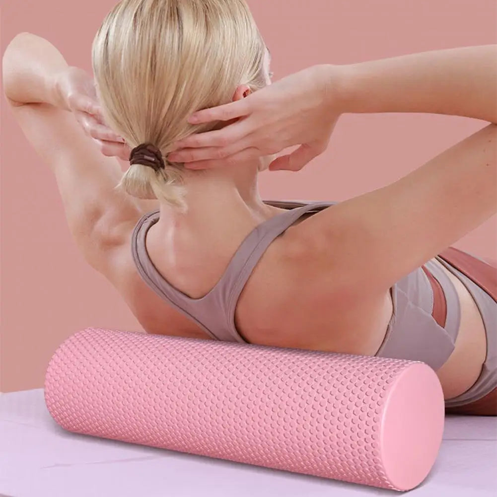 Rodillo de Yoga redondo, cilindro de espuma EVA, rodillo Hexagonal para ejercicio de Pilates, entrenamientos en casa mejorados, diámetro de 9,5 cm de longitud 29,7 cm
