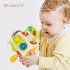 Cubo ocupado para niños pequeños, juguete de actividades sensoriales Montessori, tablero ocupado, en 1 10, cubo Fidget, autismo, aprendizaje, juguetes de viaje, regalos para bebés
