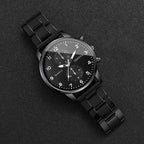 Relojes de negocios a la moda para Hombre, Reloj de pulsera de cuarzo de lujo para Hombre, Reloj negro, Reloj Masculino, Reloj para Hombre (sin caja)