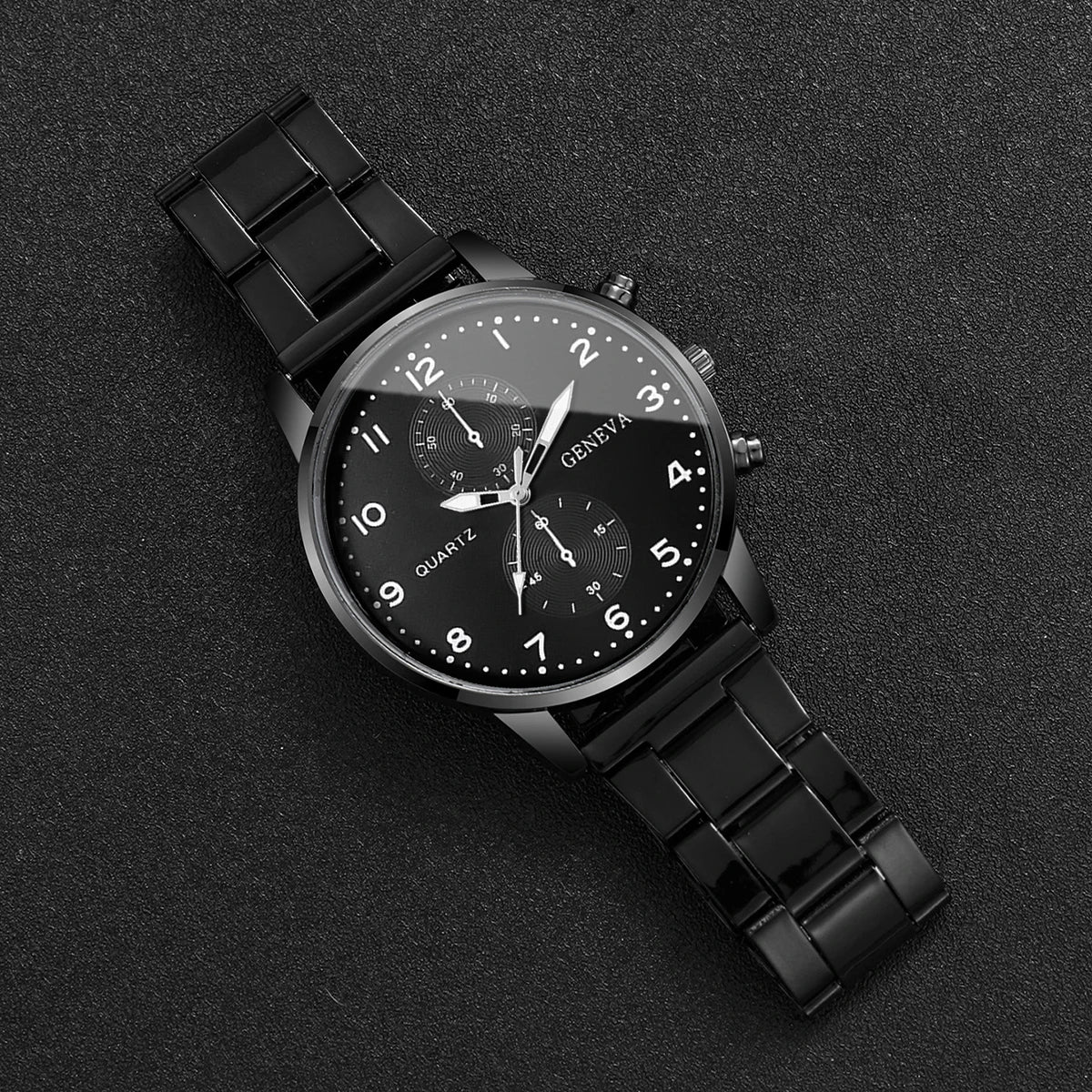 Relojes de negocios a la moda para Hombre, Reloj de pulsera de cuarzo de lujo para Hombre, Reloj negro, Reloj Masculino, Reloj para Hombre (sin caja)