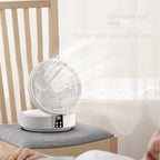 Ventilador portátil con Control remoto para colgar en la pared, ventilador plegable eléctrico recargable por Usb, luz nocturna, Enfriador de aire para el hogar, nuevo, 2023