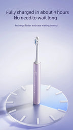Juego de cepillos de dientes eléctricos sónicos Xiaomi MIJIA T302, 4 cabezales de cepillo, IPX8, resistente al agua, carga inalámbrica, cepillo de dientes electrónico