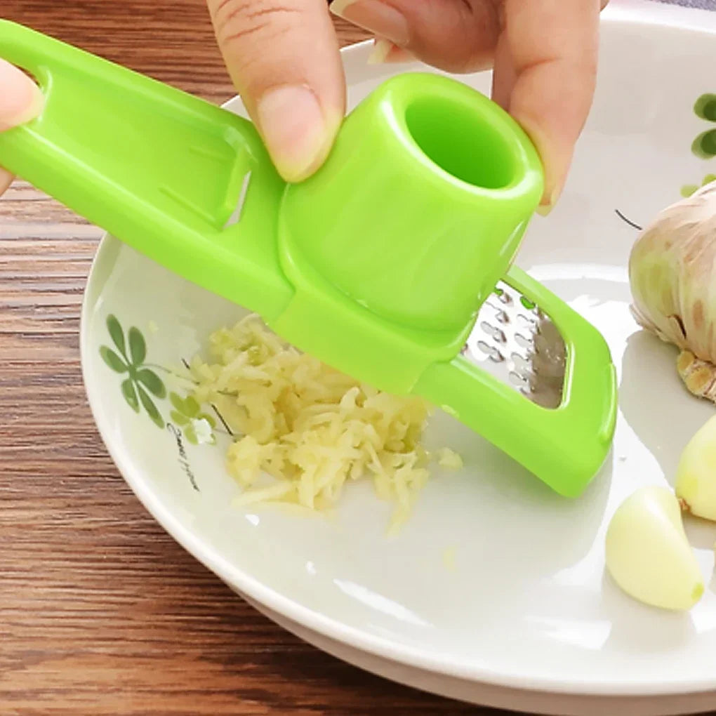 Trituradora de ajo de 1 piezas, prensa Manual multifuncional, rallador de ajo de jengibre, cortador, pelador de ajo, herramientas de cocina