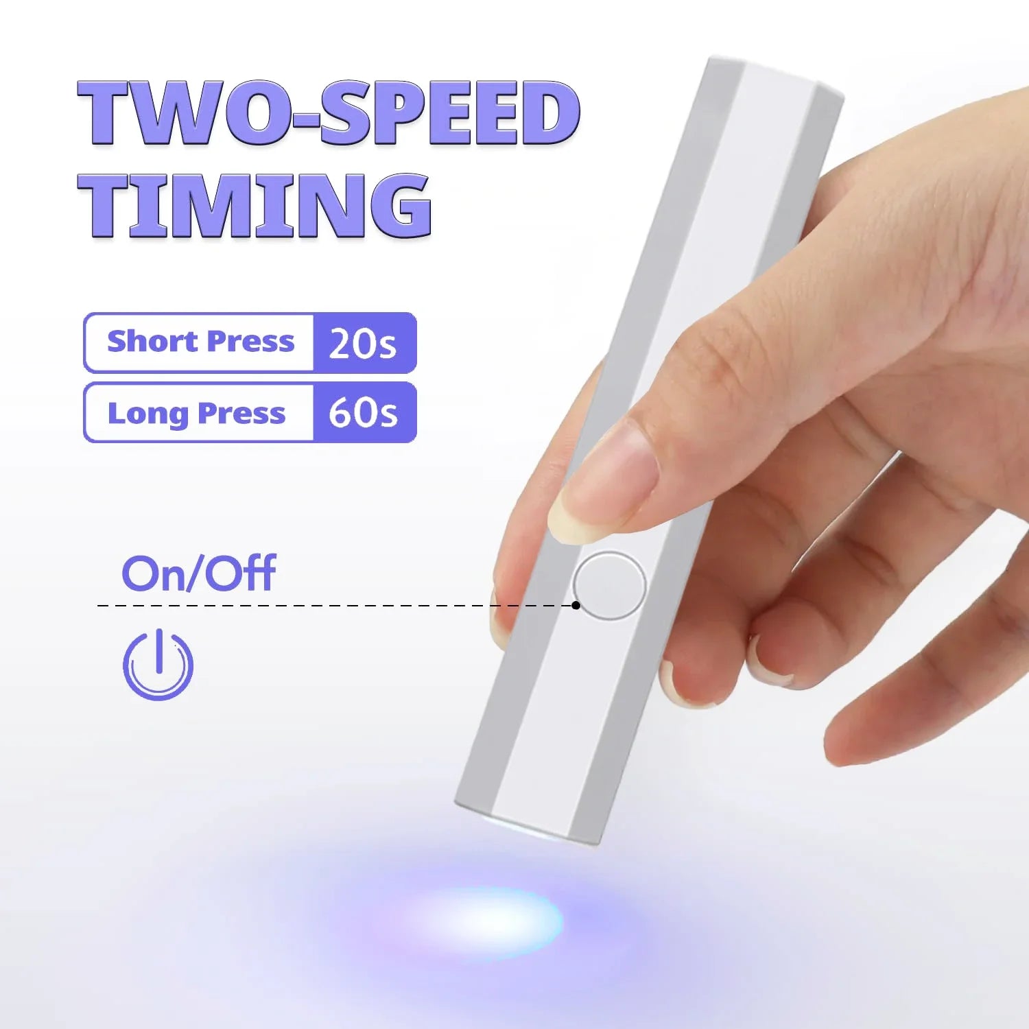 Mini lámpara de uñas portátil de mano para todos los esmaltes de Gel, máquina secadora de uñas USB de secado rápido, lámpara de uñas LED UV, Mini linterna con bolígrafo