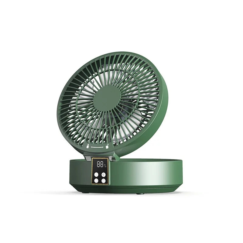 Ventilador portátil con Control remoto para colgar en la pared, ventilador plegable eléctrico recargable por Usb, luz nocturna, Enfriador de aire para el hogar, nuevo, 2023