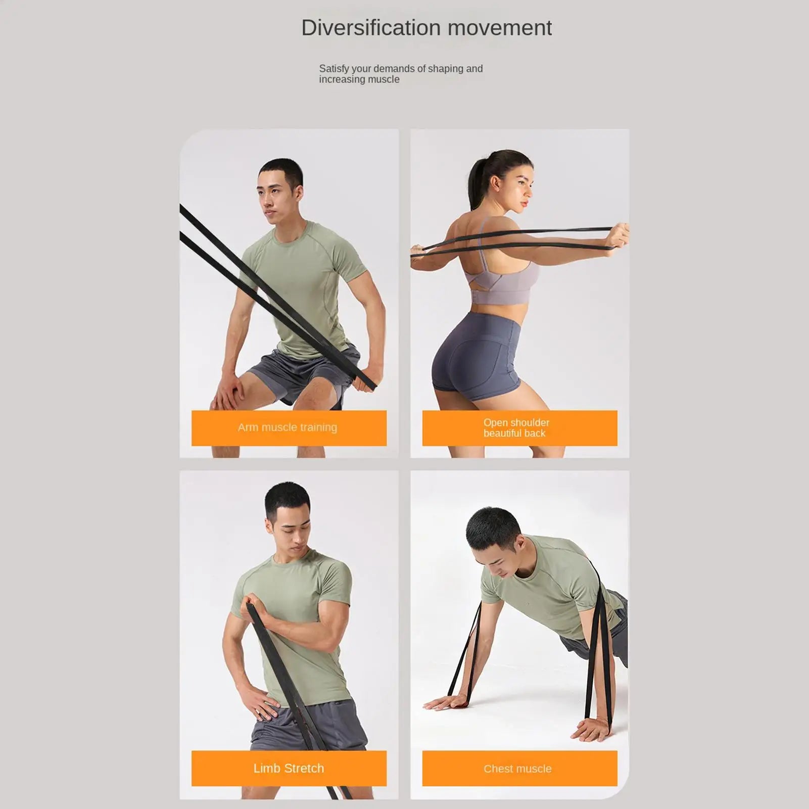 Banda Elástica de Resistencia para Entrenamiento de Fuerza, Cintura y Piernas, Cuerda de Tracción para Gimnasio, Pilates, para Entusiastas del Deporte