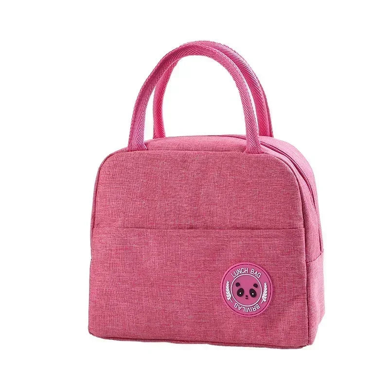 Fiambrera más fresca con patrón funcional, bolsa de almuerzo de lona con aislamiento portátil, bolsas térmicas para comida, Picnic, bolsas de almuerzo para mujeres y niños